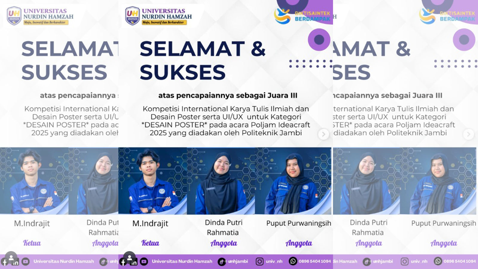 3rd Place in the International Scientific Writing, Poster Design, and UI/UX Competition