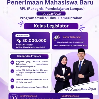 Penerimaan Mahasiswa Baru RPL Prodi IP
